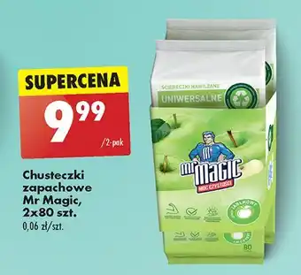 Biedronka Chusteczki do czyszczenia zielone jabłuszko Mr Magic oferta