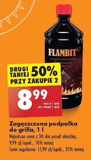 Biedronka Podpałka do grilla w płynie Flambit oferta