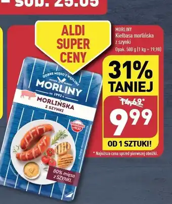 ALDI Kiełbasa morlińska z szynki Morliny oferta