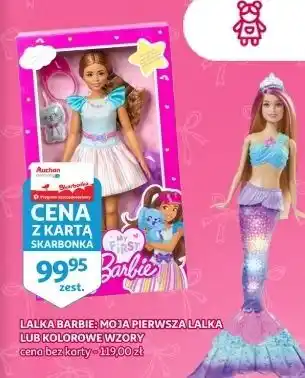 Auchan Barbie moja pierwsza lalka Mattel oferta