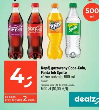 Dealz Napój gazowany Coca-Cola oferta