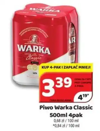 Delfin Piwo Warka Classic 500ml oferta