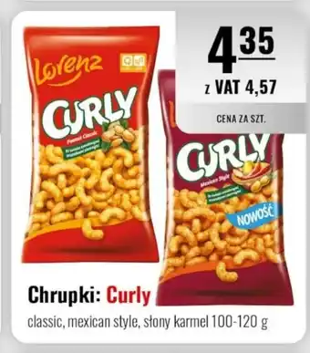 Eurocash Chrupki: Curly 100-120 g oferta