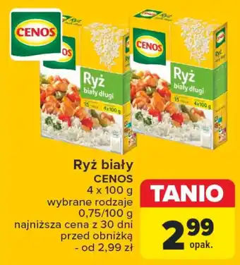 Carrefour Ryż biały CENOS 4x100g oferta