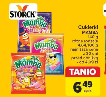 Carrefour Cukierki MAMBA 140 g oferta