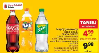 Carrefour Napój gazowany COCA-COLA FANTA SPRITE 0,85 I oferta