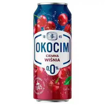 Biedronka Okocim Mix ciemnego piwa bezalkoholowego z lemoniadą ciemna wiśnia 500 ml oferta