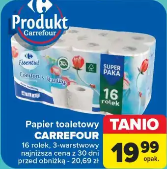 Carrefour Papier toaletowy CARREFOUR 16 rolek oferta