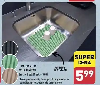 ALDI Mata do zlewu Home Creation oferta