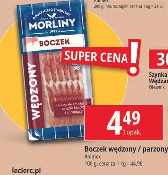 E.Leclerc Boczek wedzony Morliny oferta