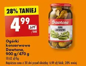 Biedronka Ogórki luksusowe Dawtona oferta