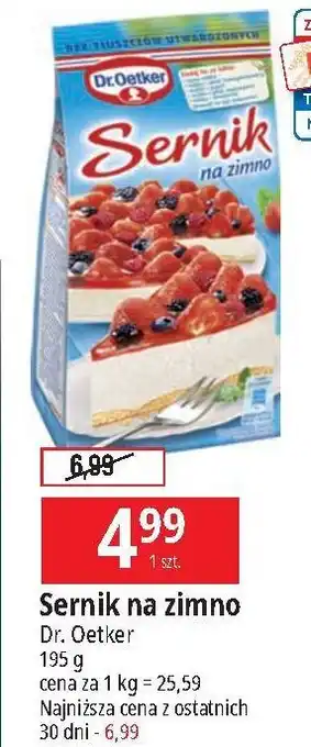 E.Leclerc Sernik na zimno Dr. Oetker oferta