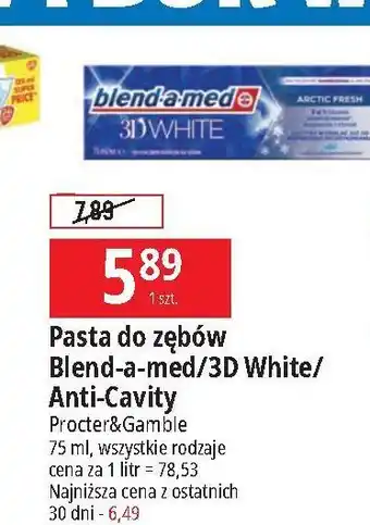 E.Leclerc Pasta do zębów original Blend-A-Med Anti-Cavity oferta