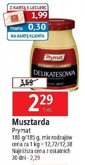 E.Leclerc Musztarda delikatesowa Prymat oferta