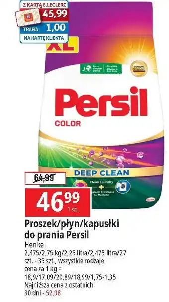 E.Leclerc Kapsułki do prania deep clean color Persil Power Caps oferta