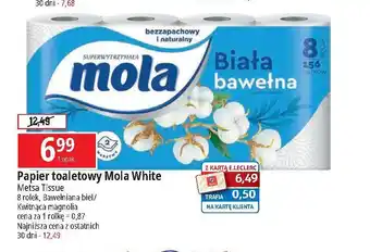 E.Leclerc Papier toaletowy bawełniana biel Mola oferta