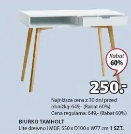 JYSK Biurko tamholt oferta