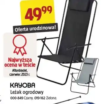 Jula Leżak ogrodowy Kayoba oferta