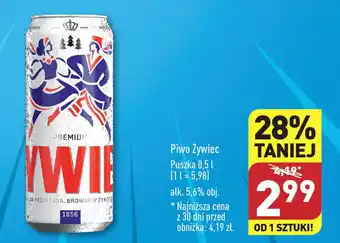 ALDI Piwo Żywiec 0,5 l oferta
