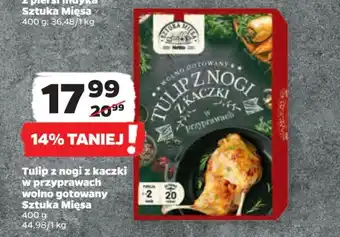 Netto Tulip z nogi z kaczki w przyprawach wolno gotowany Sztuka Mięsa 400 g oferta