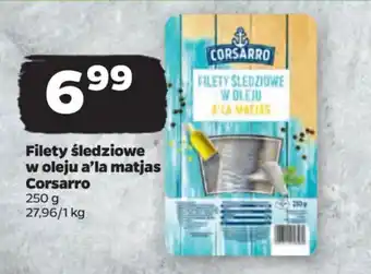 Netto Filety śledziowe w oleju a'la matjas Corsarro 250 g oferta