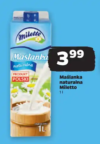 Netto Maślanka naturalna Miletto oferta