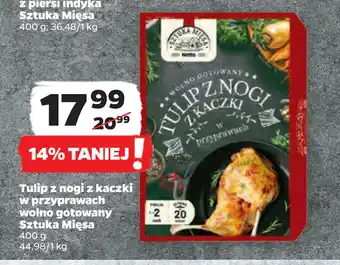 Netto Tulip z nogi z kaczki w przyprawach wolno gotowany Sztuka Mięsa oferta