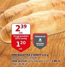 Auchan Mini bagietka z serem oferta