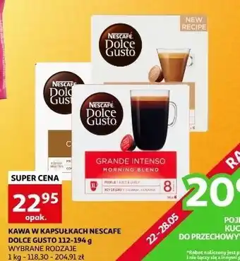 Auchan Kawa cortado espresso macchiato Nescafe Dolce Gusto oferta