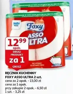 Auchan Recznik papierowy Foxy Asso Ultra oferta