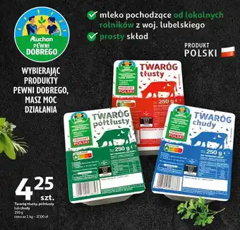 Auchan Twaróg tłusty Auchan pewni dobrego oferta