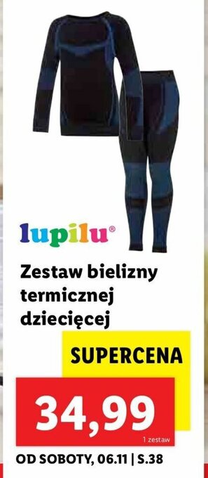 Lidl Zestaw bielizny termicznej dziecięcej oferta