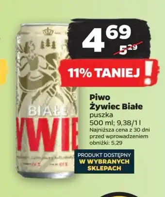 Netto Piwo Żywiec Białe 500 ml oferta