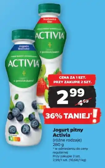 Netto Jogurt jagoda-borówka amerykańska Danone Activia oferta