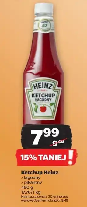 Netto Ketchup łagodny Heinz oferta