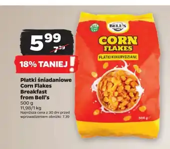 Netto Płątki śniadaniowe Breakfast Time Corn Flakes oferta