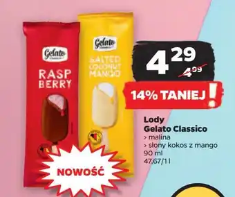 Netto Lód słony kokos z mango w białej czekoladzie Gelato Classico oferta