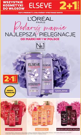 Netto Szampon odbudowujący keratyna roślinna witaminy olejek rycynowy L'oreal Elseve Dream Long oferta