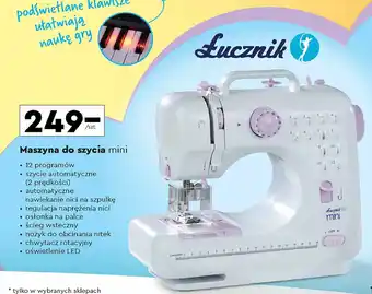 Biedronka Maszyna do szycia mini Łucznik oferta