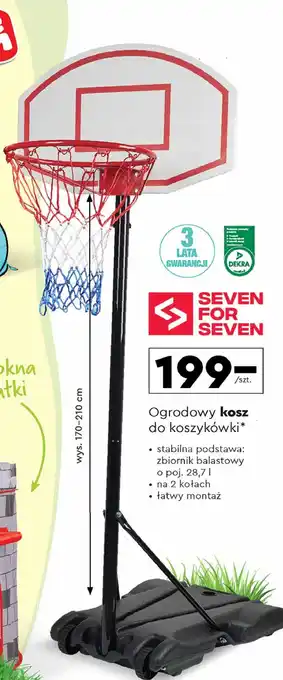 Biedronka Kosz do koszykówki Seven For 7 oferta