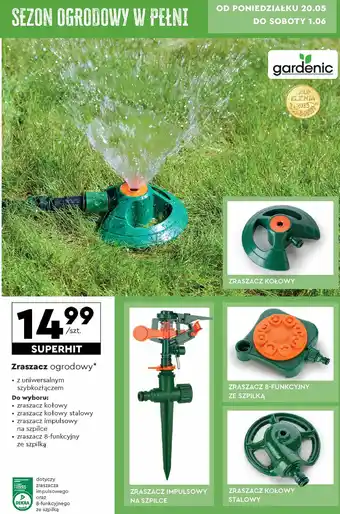 Biedronka Zraszacz 8-funkcyjny ze szpilką Gardenic oferta