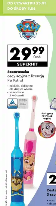 Biedronka Szczoteczka oscylacyjna psi patrol oferta