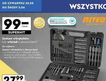 Biedronka Zestaw wkrętaków Niteo Tools oferta