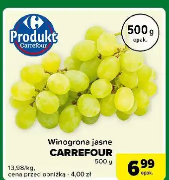 Carrefour Express Winogrona białe bezpestkowe Carrefour Targ Świeżości oferta