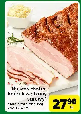 Carrefour Express Boczek wędzony surowy oferta