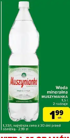 Carrefour Express Woda niegazowana Muszynianka oferta