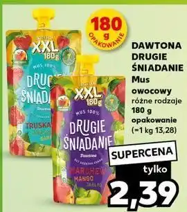 Kaufland Mus truskawka jabłko banan Drugie Śniadanie oferta