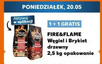 Kaufland Wegiel drzewny Fire & Flame oferta