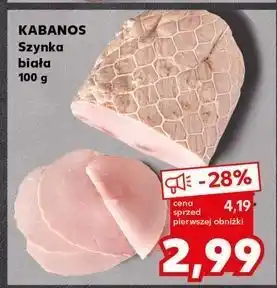 Kaufland Szynka biała Kabanos oferta