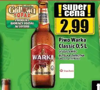 Topaz Piwo Warka Classic 0,5 l Grupa Żywiec oferta